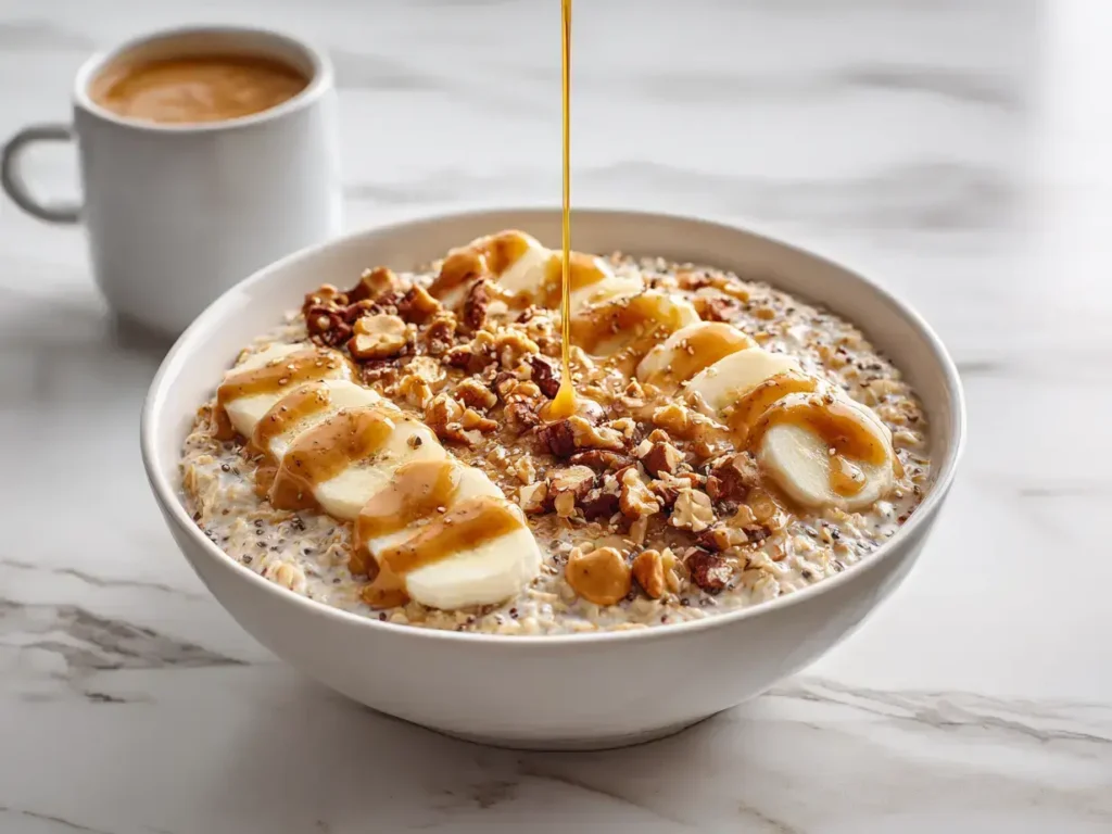 Easy High protein peanut butter oats