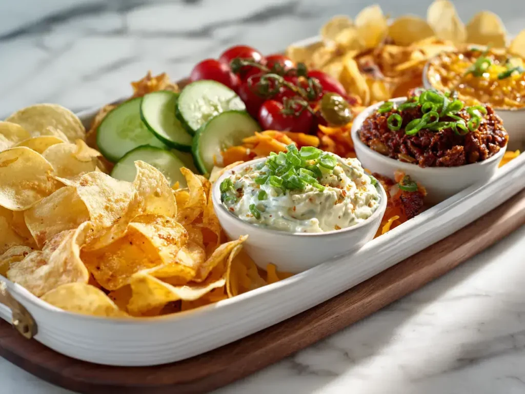 Easy chips charcuterie board