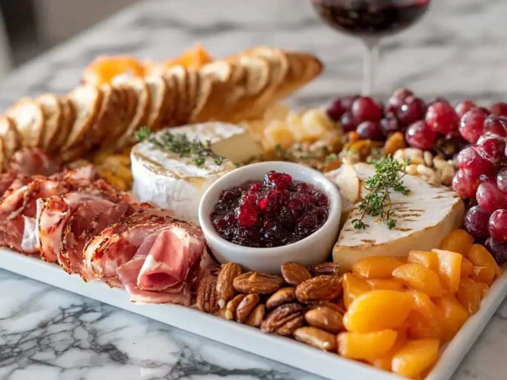 Easy easy christmas charcuterie board
