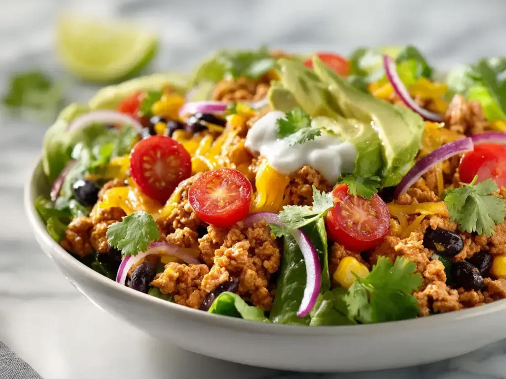 Easy healthy taco salad ground turkey