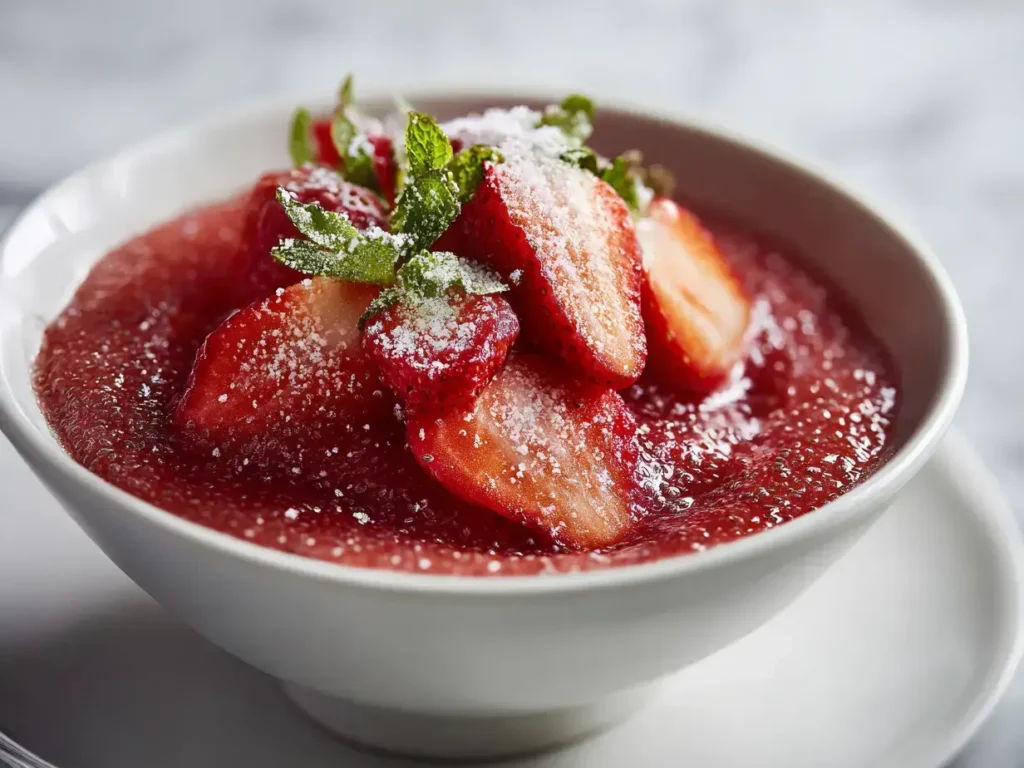 Easy strawberry chia seed pudding