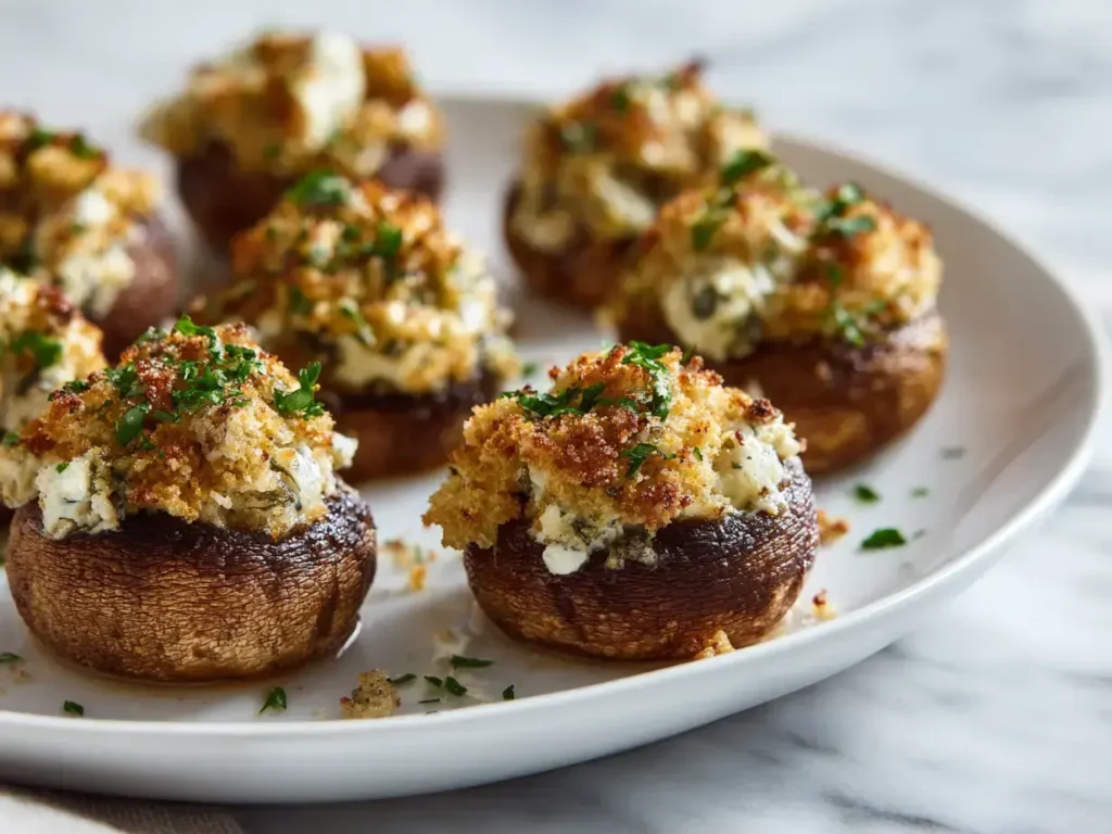 Easy stuffed mushrooms recipe
