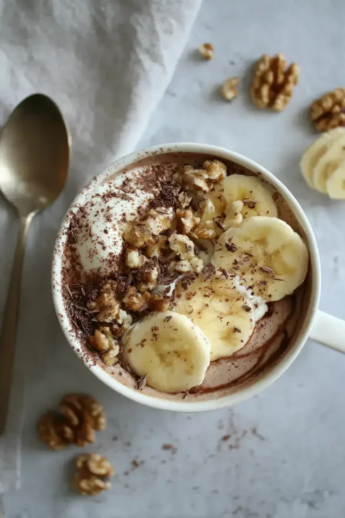 Easy Banana Chocolate Yogurt Bowl
