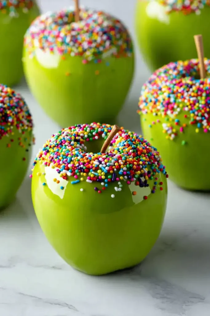 Easy Candy Carnival Caramel Apples
