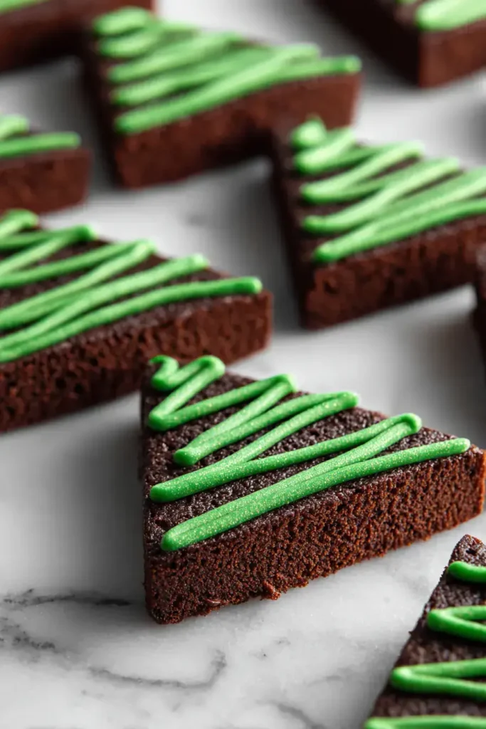 Easy Chocolate Brownie Trees