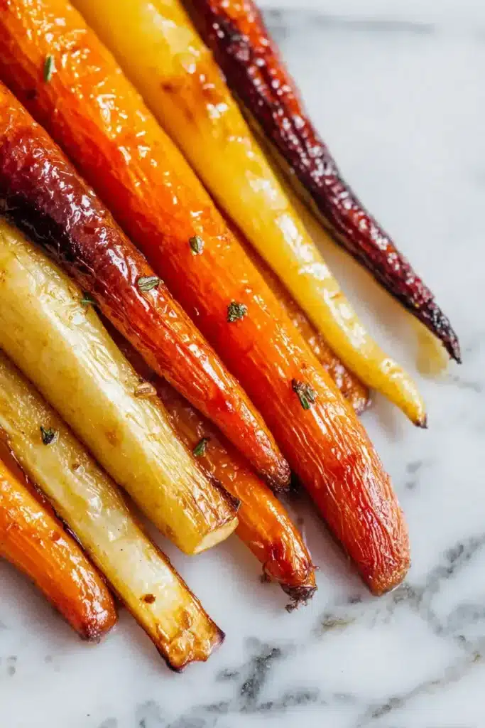 Easy Honey Roasted Carrots Parsnips