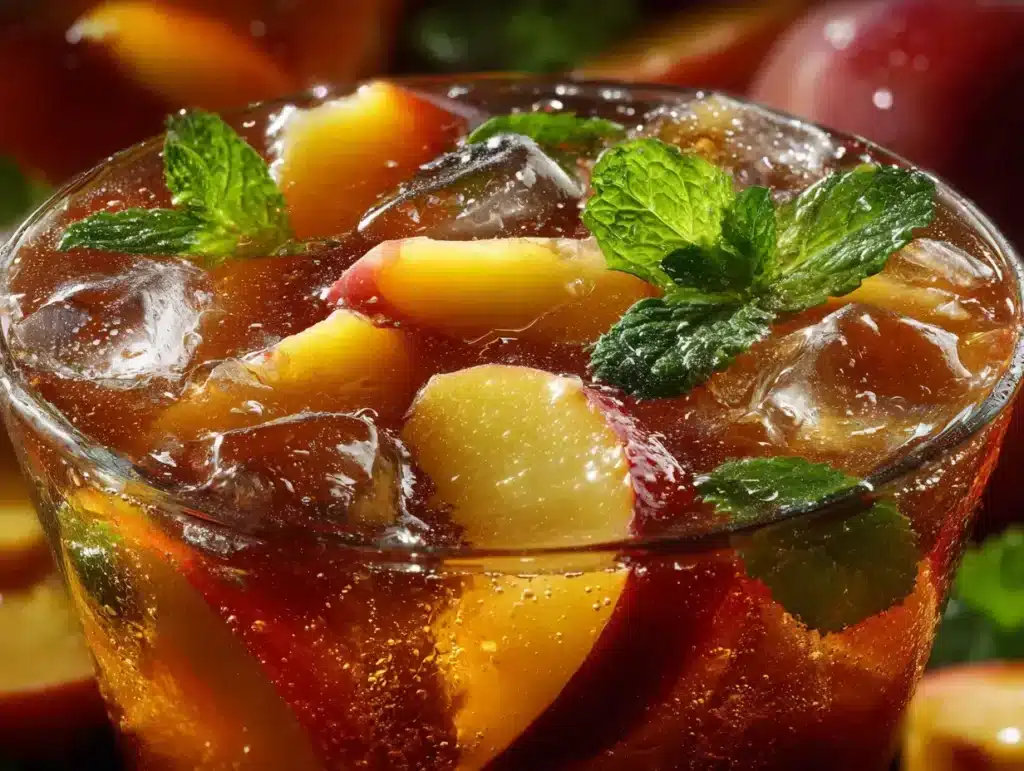 Easy Peach iced tea