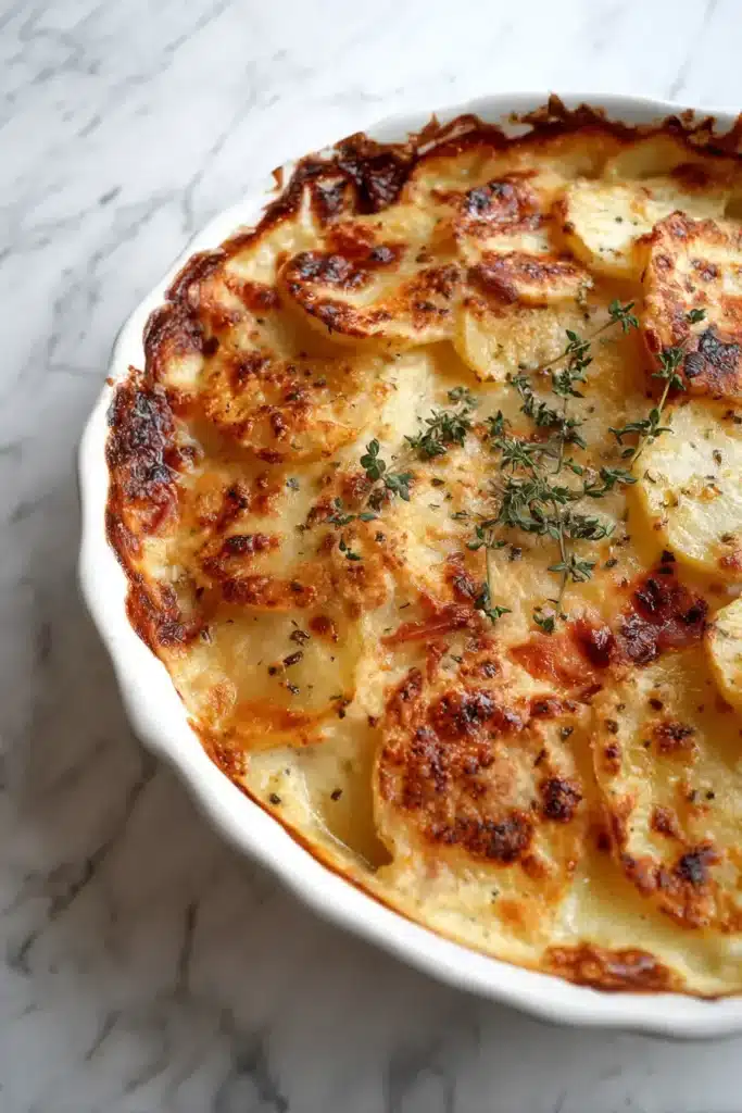 Easy Potatoes Au Gratin with Ham