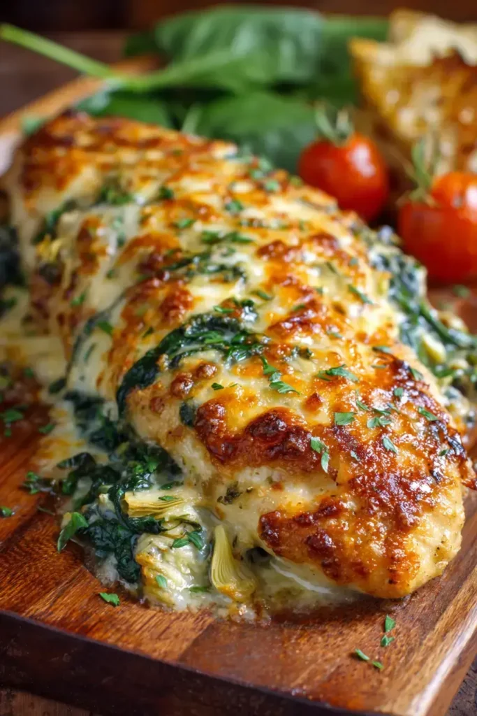 Easy Spinach Artichoke Chicken