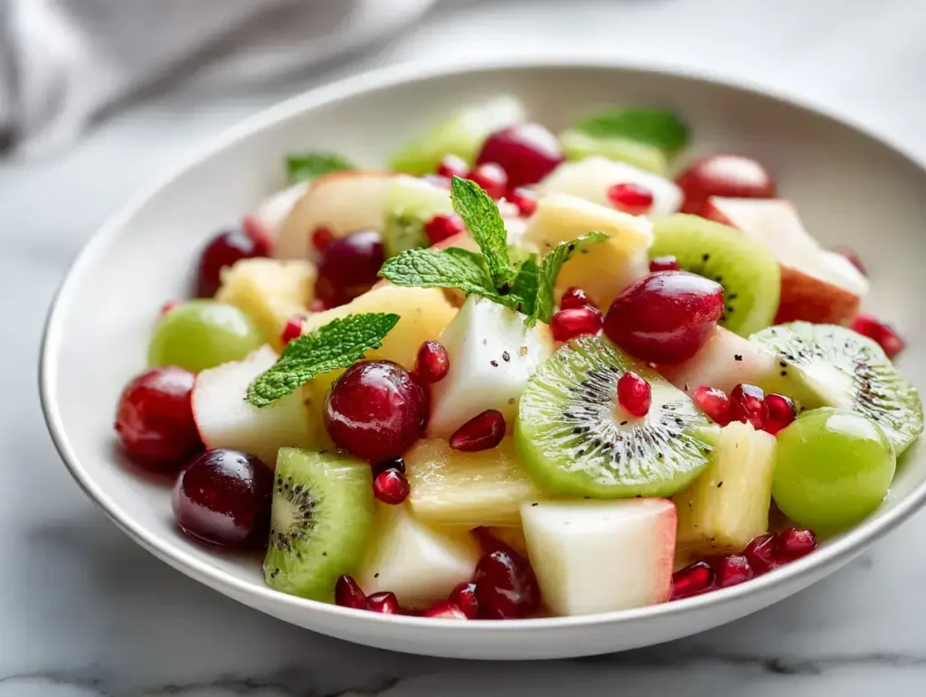 Easy Winter Fruit Salad with Lime Dressing