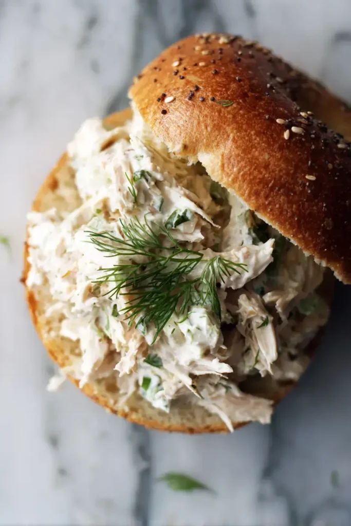 Easy beagle bagel chicken salad recipe