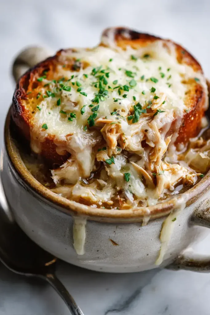 Easy chicken and french onion soup