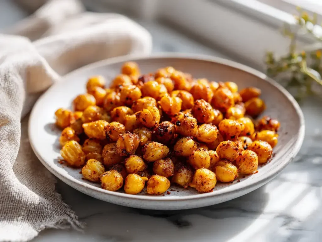Easy seasoned roasted chickpeas