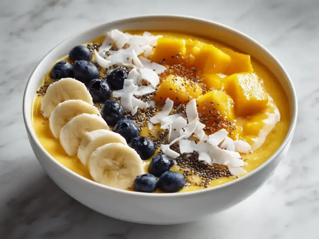 Easy tropical smoothie bowl