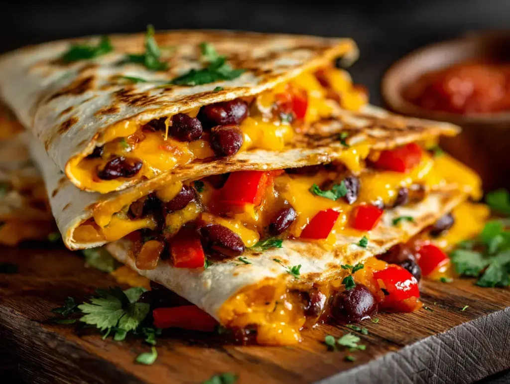 Easy vegan cheese quesadillas